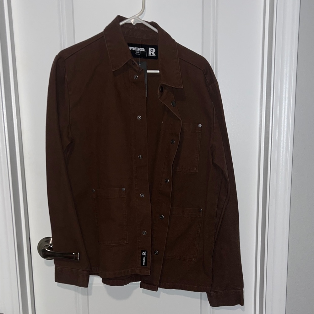 Rogue Territory Dark Brown Men's Shirt Jacket